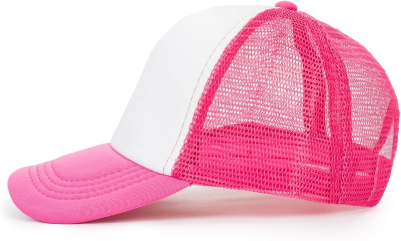 FGSS Kids-Girls Trucker-Hat Adjustable-Baseball-Cap Toddler-Boys Outdoor-Summer - Mesh Sun Hats Fit for 2-6 Years - Image 3